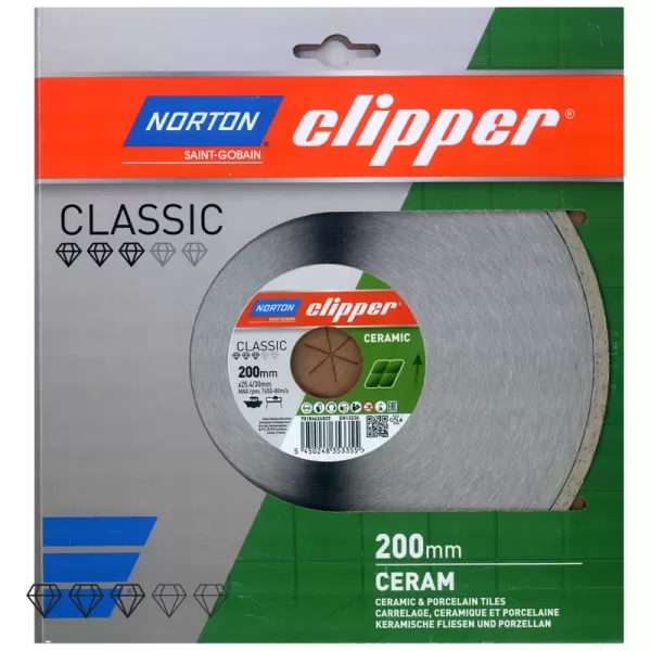 Disc diamantat Classic Ceram 200 mm x 25,4/30 mm