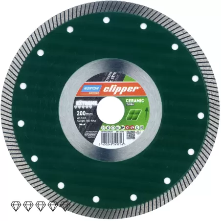 Disc diamantat Extreme Ceramic Turbo 200 mm x 25,4 mm