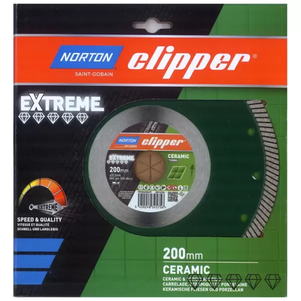 Disc diamantat Extreme Ceramic Turbo 200 mm x 25,4 mm
