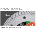 Disc diamantat Extreme Ceramic Turbo 200 mm x 25,4 mm